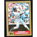 1987 Topps Rickey Henderson - Card # 735