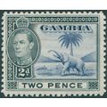 Gambia 1938 2d blue & black SG153 unused
