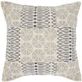 Indigo And Ivory Geometric Throw Pillow
