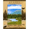 Alaska Ports Sitka Laser Engraved Wood Picture ...