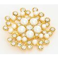 ANDREA BUCCI 18ct Gold Plated Starburst Brooch ...