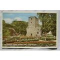 vintage postcard Church Tower, Rushen Abbey, I....