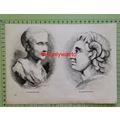 Cicero & Alexander, Busts, Book Illustration (P...