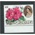 niue stamps flower 10 dollar high val sg410 mnh