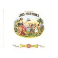CIGAR BOX LABEL ' LUIS MARTINEZ ' ( 1996 )