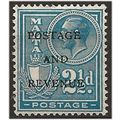 Malta 1928 SG181 2 1/2d Blue "Postage & Revenue...