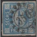 Mi: 10 (I) used 1862 Bavaria Cat € 40.00