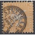 Mi: 22 used 1860 Wuerttemberg Cat € 65.00