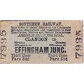 CLANDON - EFFINGHA JUNC 1935 Southern Railway T...