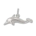 925 Sterling Swimming Dolphin Pendant