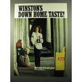 1971 Winston Cigarettes Ad - Down Home Taste - Woman Walking