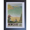 Newquay, Cornwall, Great Western Railway Repro ...