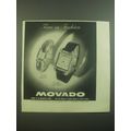 1946 Movado Serpentine and Sweep Second Watches Ad - Time in Fashion
