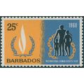 Barbados 1968 25c Human Rights Year SG379 MNH
