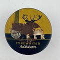 Miller Elk Typewriter Ribbon Tin 2.5” Aurora IL...