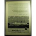 1958 Holland-America Line Cruise Ad - As perfectly-proportioned as Miss America