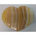 Alabaster Hand Carved Marble Heart Shaped Jewel...