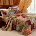 Full / Queen size 100% Cotton Patchwork Quilt S...
