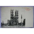 pre 1918 postcard Westminster Abbey & Memorial,...