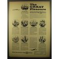 1961 German Tourist Office Ad - The Great Pleasure of your European trip