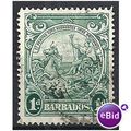 Barbados 1943 SG249b 1d Blue-Green Fine Used .