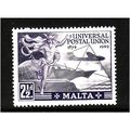 MALTA 1949 UPU 2 1/2d VIOLET SG 251 M / MINT