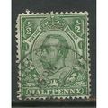 GB 1912 - 13 KGV 1/2d Green used stamp Wmk 103....