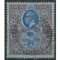 Sierra Leone 1921 SG125 1/- Blue & Purple/Blue ...