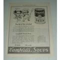 1921 Campbell's Tomato Soup Ad - Hit of the Eve...