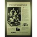 1957 Argus Slide Projectors Ad - Run Show From Anywhere