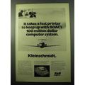 1969 SCM Kleinschmidt 311 Teleprinter Ad - BOAC
