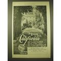 1924 Santa Fe Railroad Ad - The Riviera in U.S....