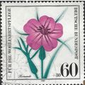 GERMANY, FLOWER, Common corn-cockle, white 1980...