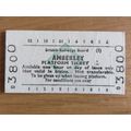BR Amberley Platform Ticket 1986 Green Diamond