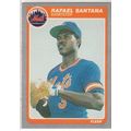 1985 Fleer baseball card 90 Rafael Santana RC