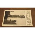 Art Nouvelle Style postcard - Thorpe from river...