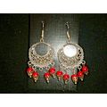 Beautiful vibrant red Tibetan Asian style large...
