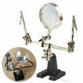 HELPING HAND MAGNIFYING GLASS & STAND Clip Grip...