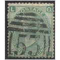 1871 SG117 1/- Green Plate 6 Good+ Used No 53 C...