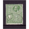MALTA 1930 SG 194 1/2d YELLOW GREEN FINE USED#1