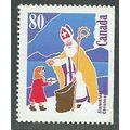 CAN 1991 80c 'CHRISTMAS ' FINE USED (EBID38-897)