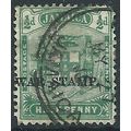 Jamaica 1916 SG68e 1/2d Blue-Green WAR STAMP Fi...