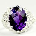 Amethyst, 925 Sterling Silver Ring, SR260