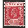 Sierra Leone 1912 SG113 1d Carmine-Red Mounted ...