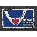 SOUTH AFRICA 1969 12 1/2c HANDS HOLDING HEART S...