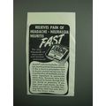 1950 Anacin Medicine Ad - Relieves Pain of Head...