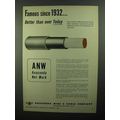 1950 Anaconda ANW-Insulated Cable Ad - Famous