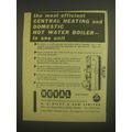 1958 Hoval Boilers Ad - The most efficient cent...