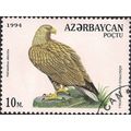 AZERBAIJAN, BIRDS, Haliaeëtus albicilla, white 1994, 10M