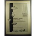 1952 Georg Jensen Silver Ad - Nine modern designers in the Jensen silver